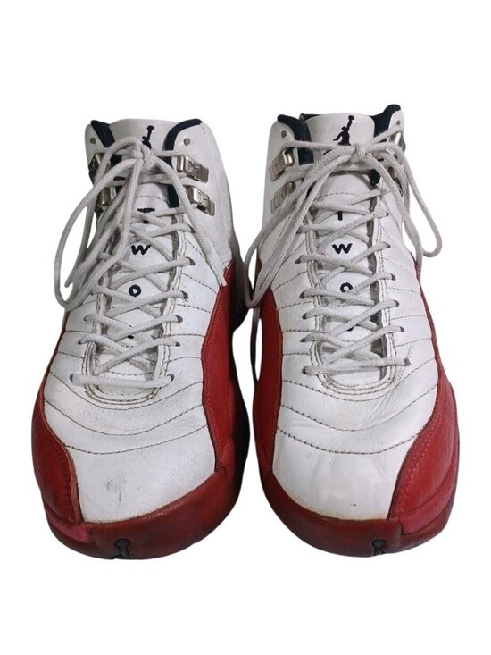 Men\'s Size 8.5  Air Jordan 12 Retro Cherry Red White Leather Basketball Sneakers main image 11